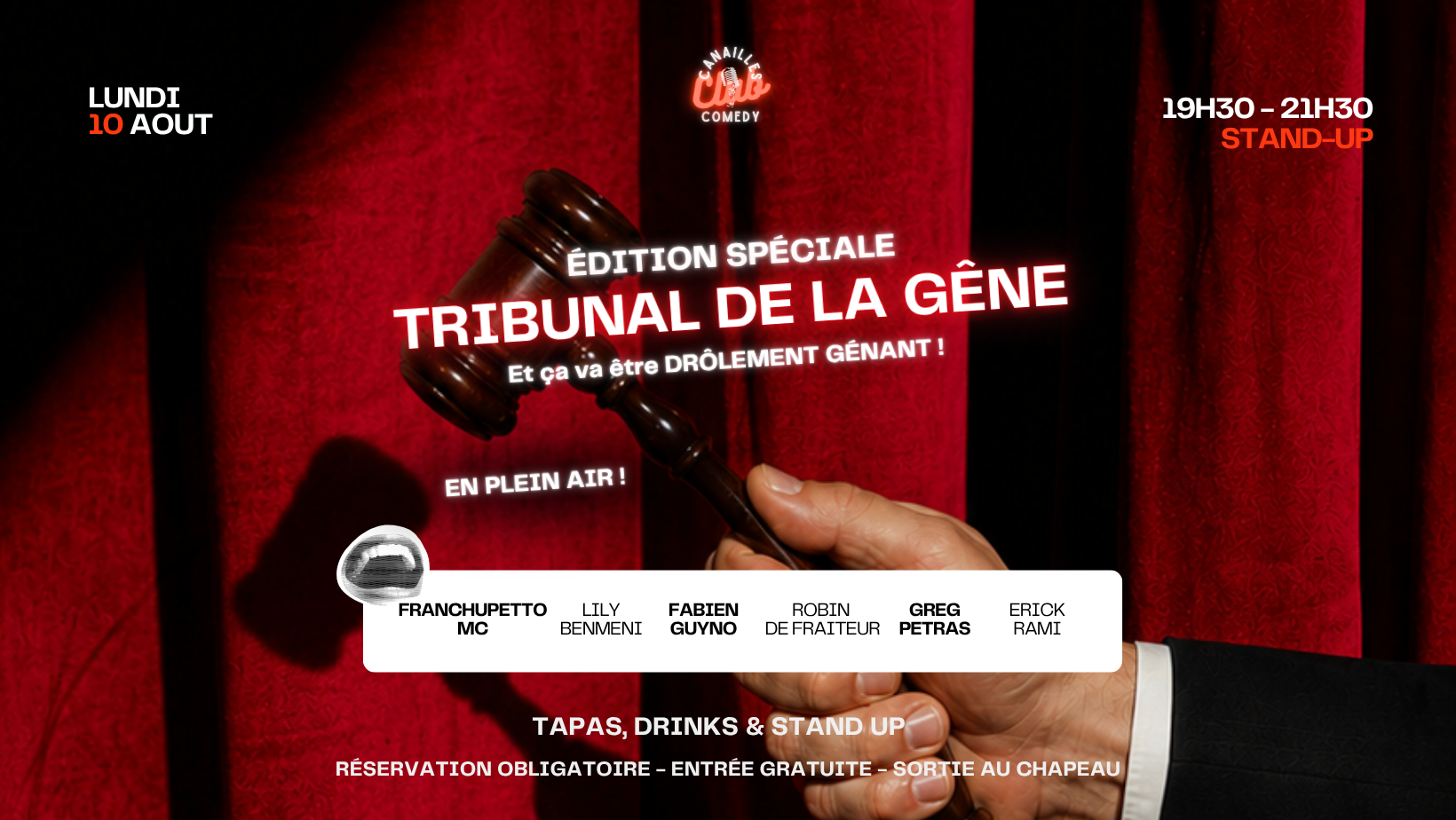 CANAILLES COMEDY CLUB - Le tribunal de la gêne